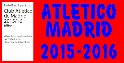 Font Atletico Madrid 2015-2016